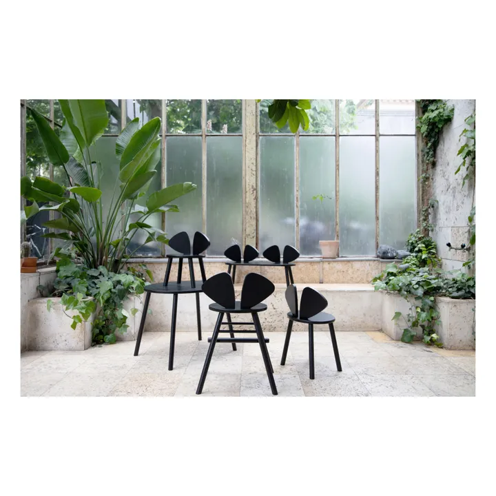 Nofred Chaise en chêne Souris | Noir