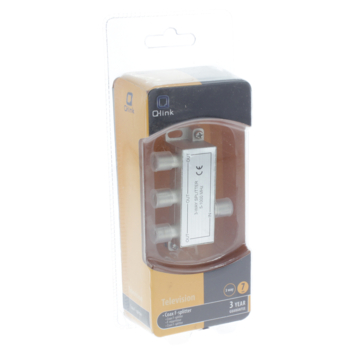 Q-Link coax F-splitter 3-weg/4F-connector