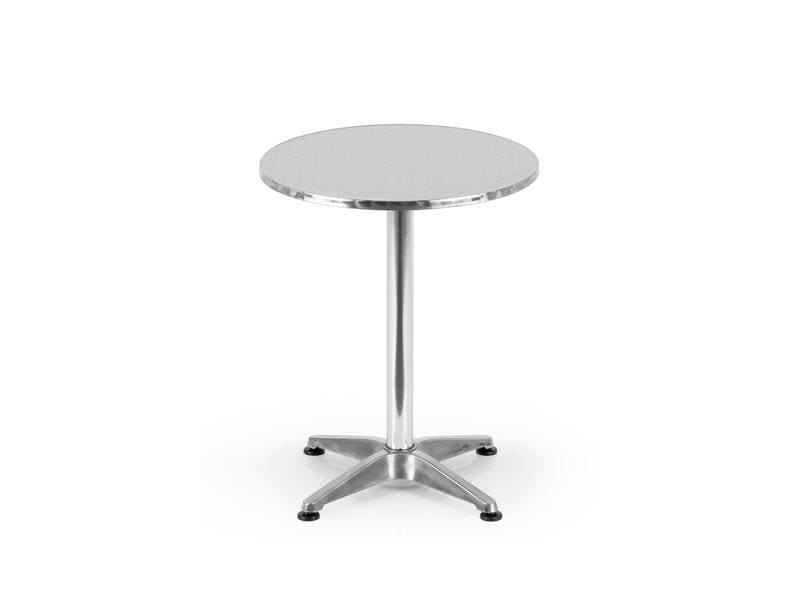 EASYmaxx Bartisch klappbar, 115 x 60 cm, Silber Runder Stehtisch