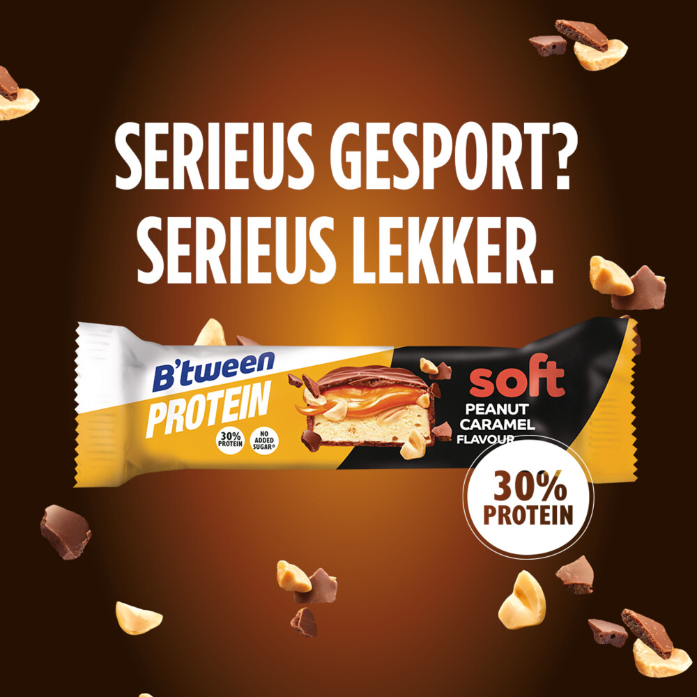 12x Hero B'tween Proteinreep Soft Peanut Caramel45 gr