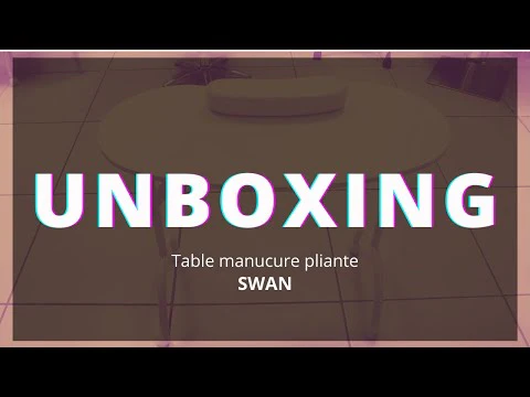Table manucure pliante avec aspirateur SWAN