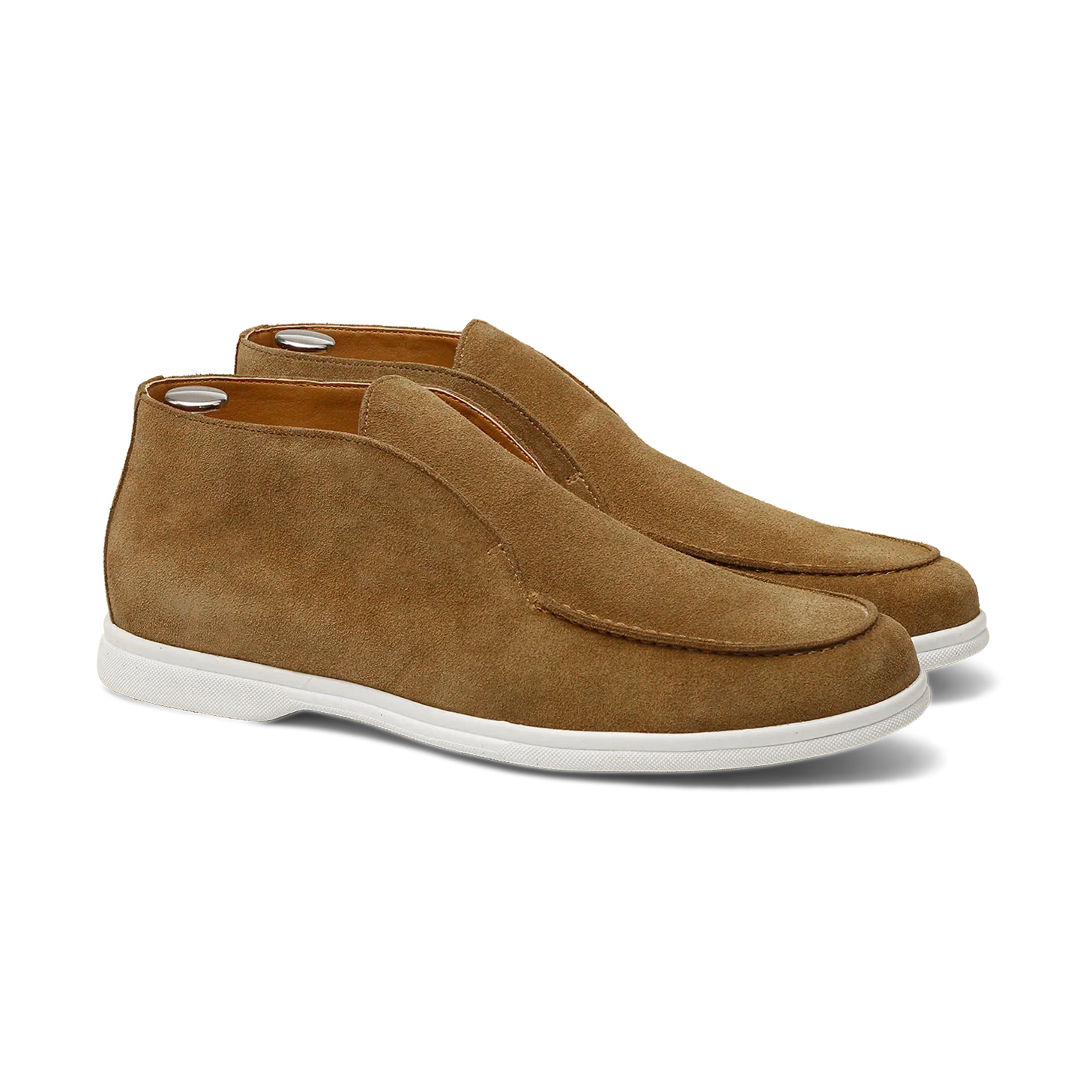 Sasha-Boots en veau velours cognac