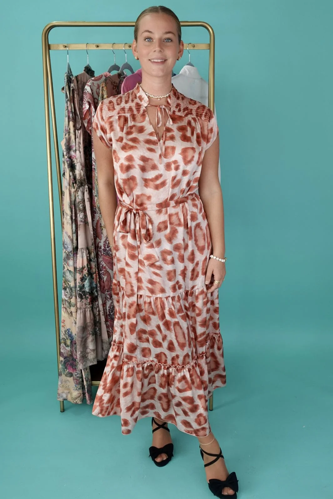 Karmamia Nola Dress coral leo