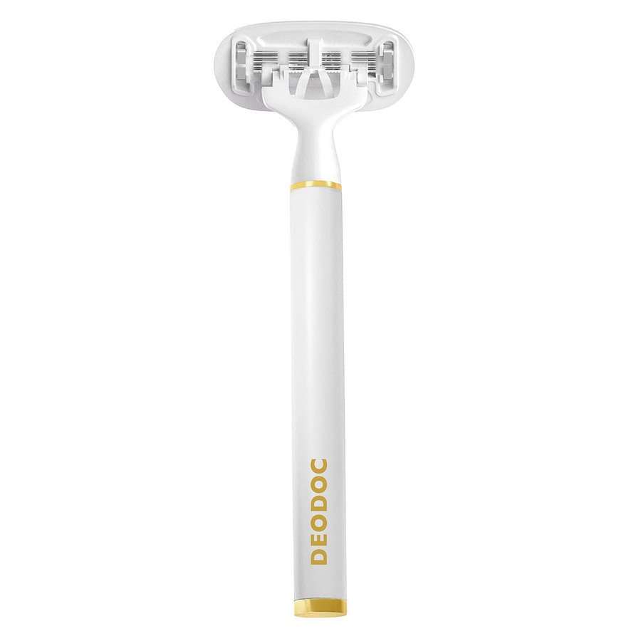 DeoDoc Intimate Shaving Razor White 1 Razor and 2 Razor Heads