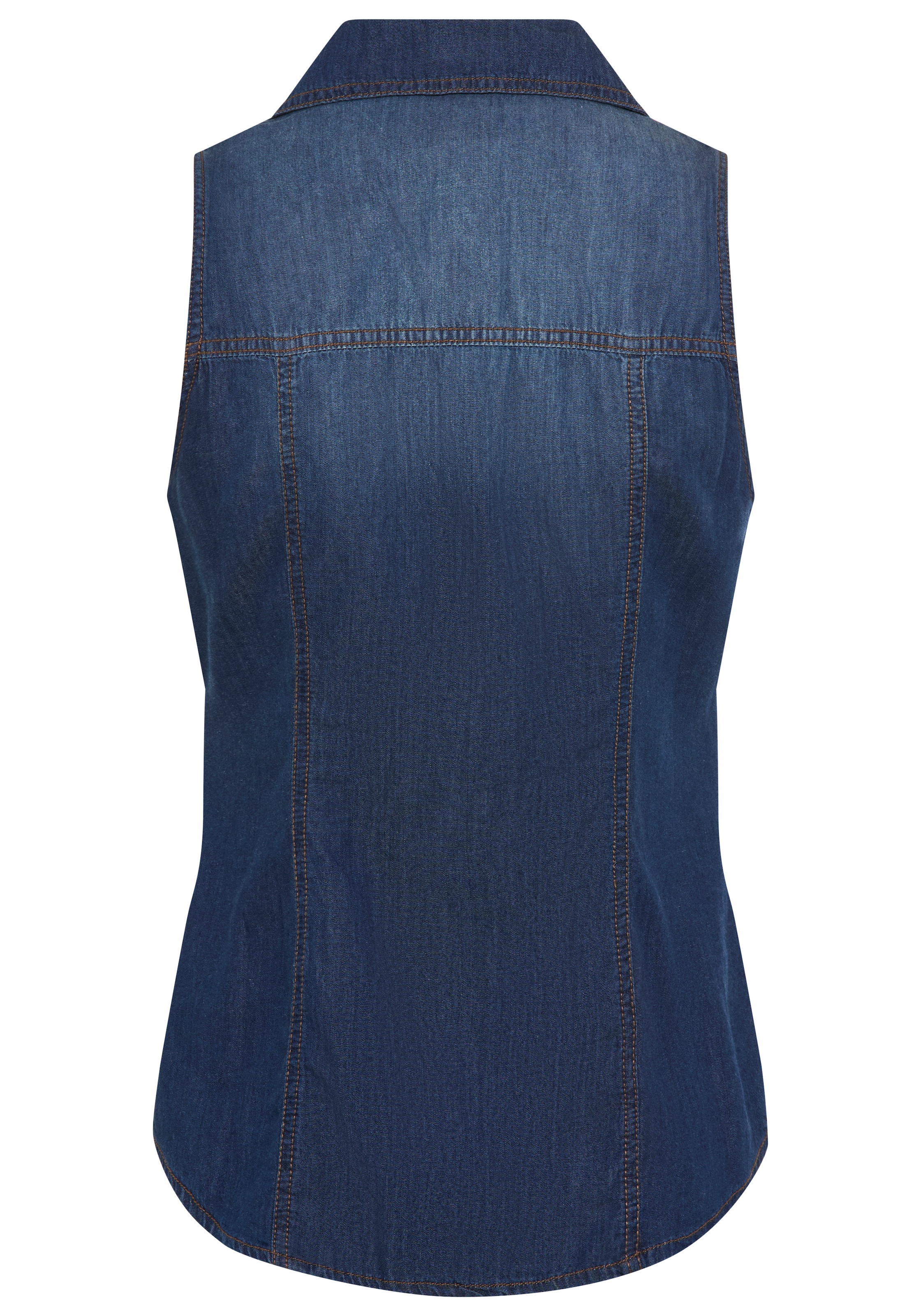 Arizona Jeansbluse , mit Knöpfen in Perlmuttoptik