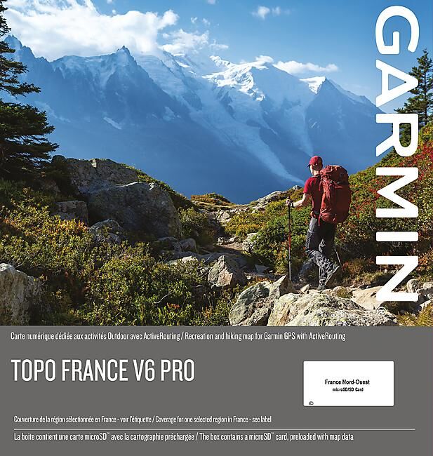 GARMIN - CARTOGRAPHIE TOPO FRANCE V6 PRO NORD-OUEST