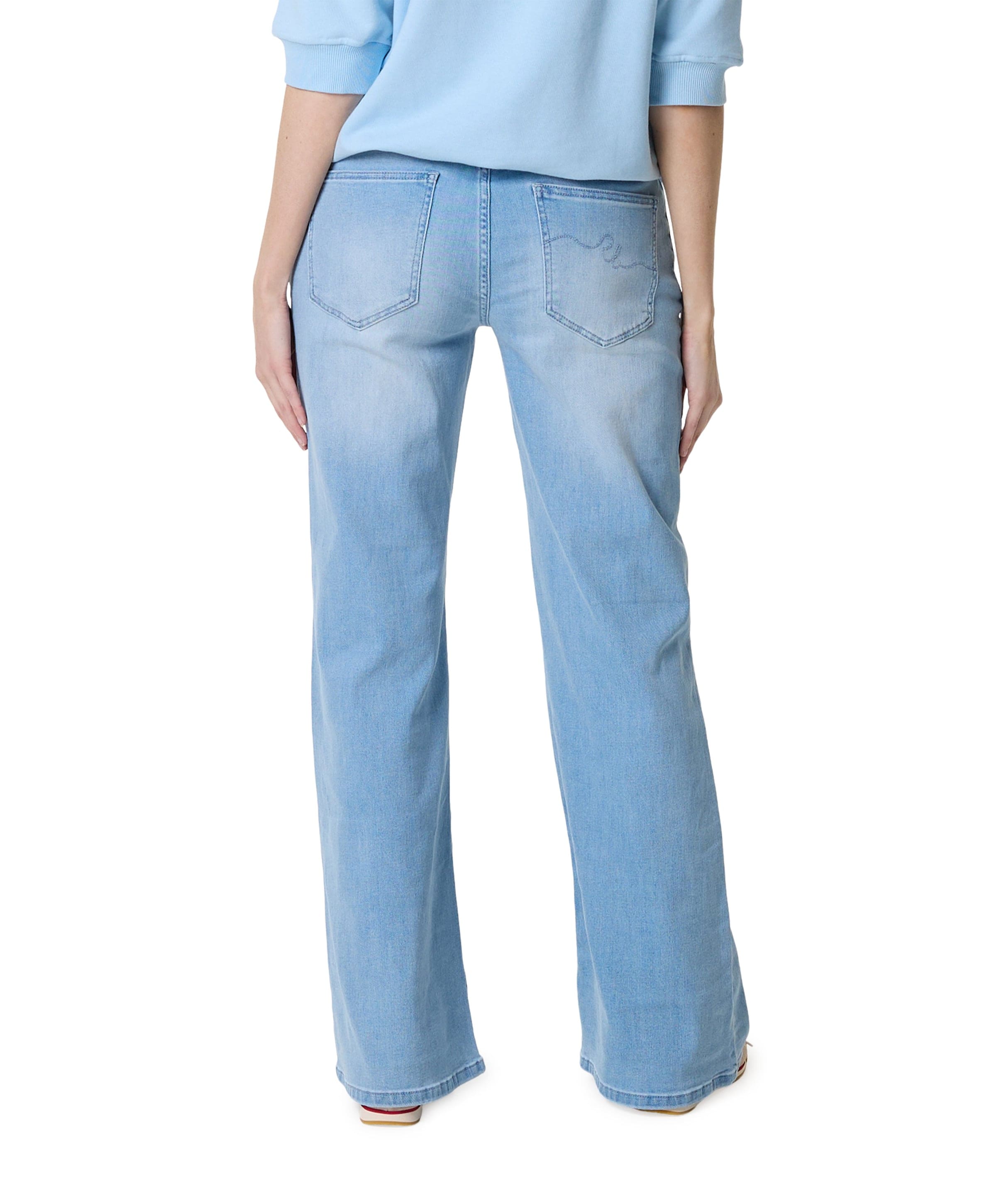 Red Button Brielle Flare Denim light blue dames jeans blauw