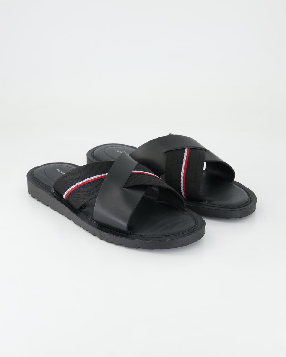 Tommy Hilfiger CORE HILFIGER LH CRISS C SANDA Pantoletten in Schwarz