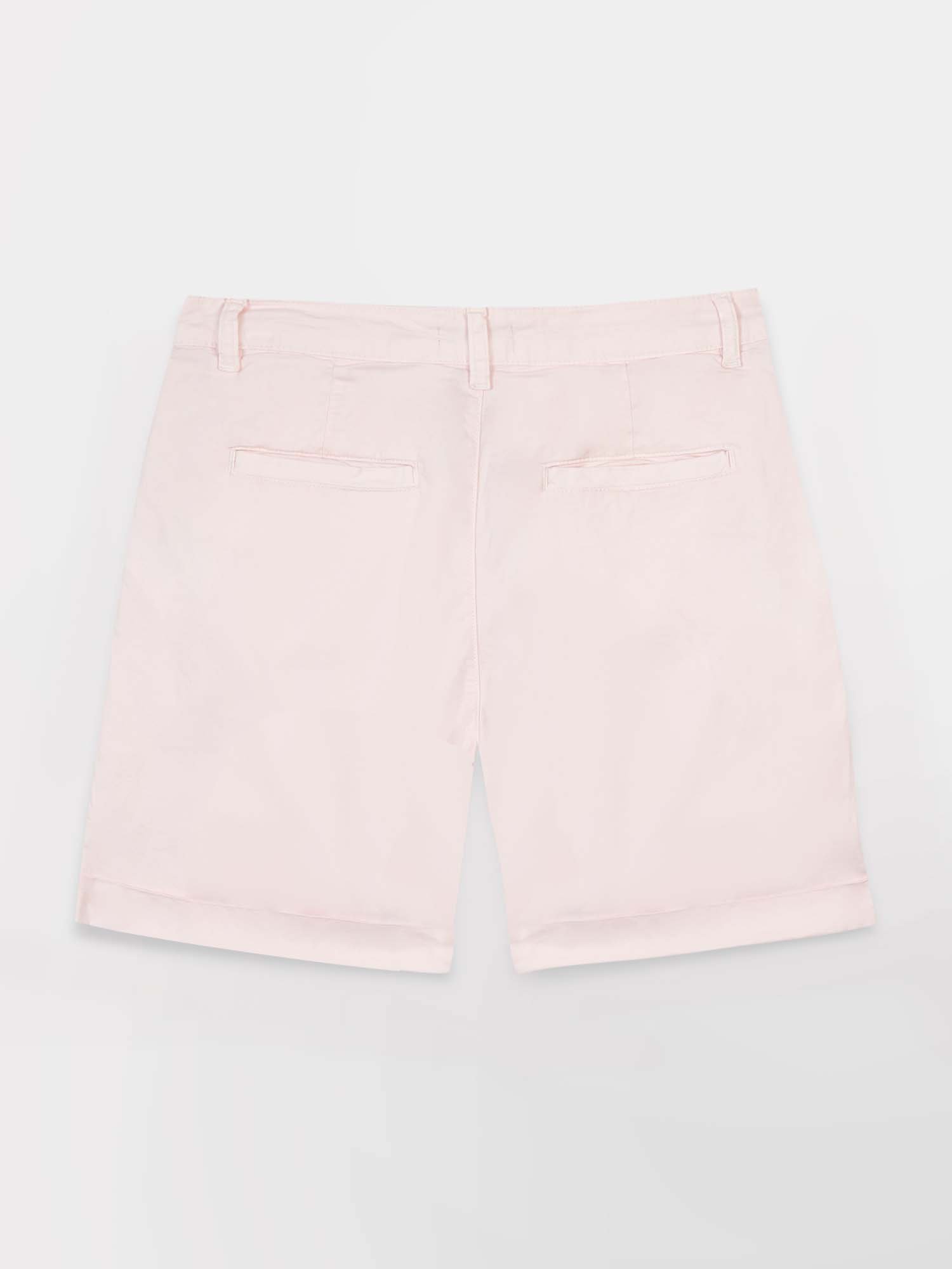 Bermuda Femme Coton Stretch Rose Clair