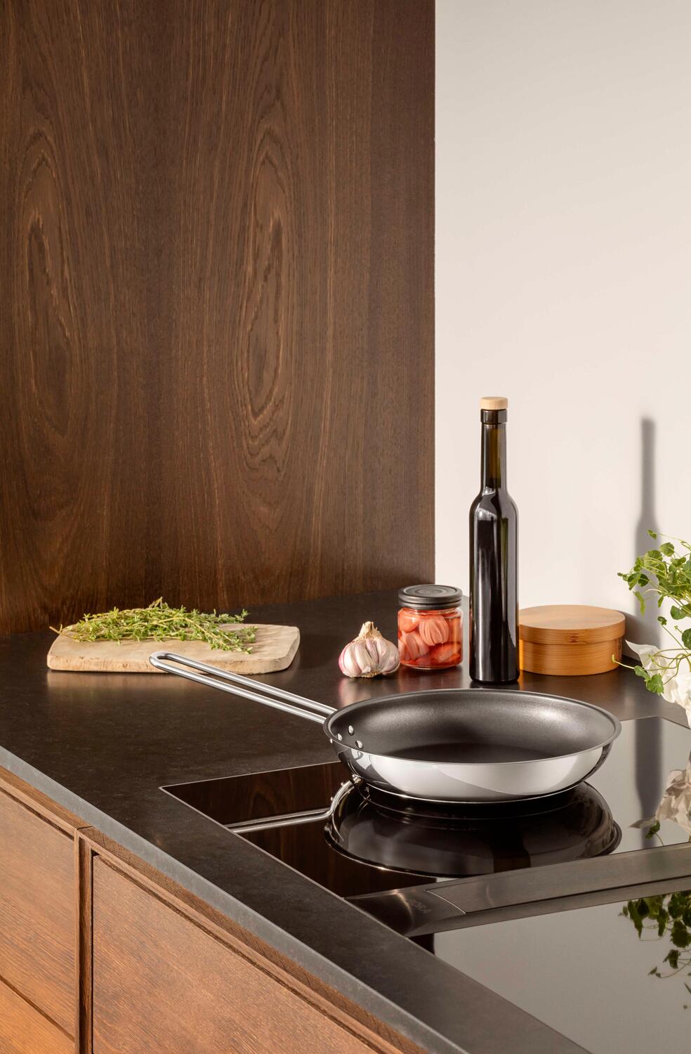 Eva Trio  Ø24 cm - Stainless Steel stegepande