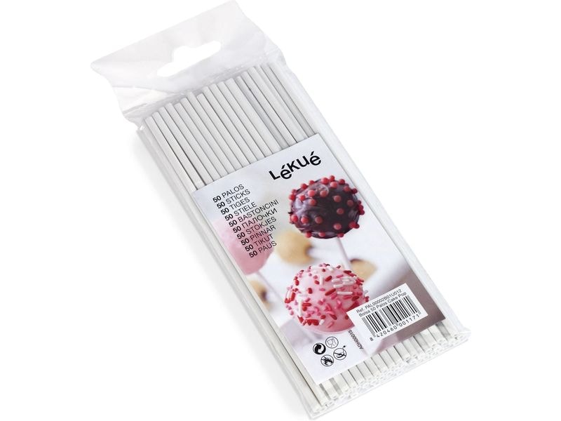 Lékué Cake-Pop Stäbchen 50 Stück Cake Pops Sticks