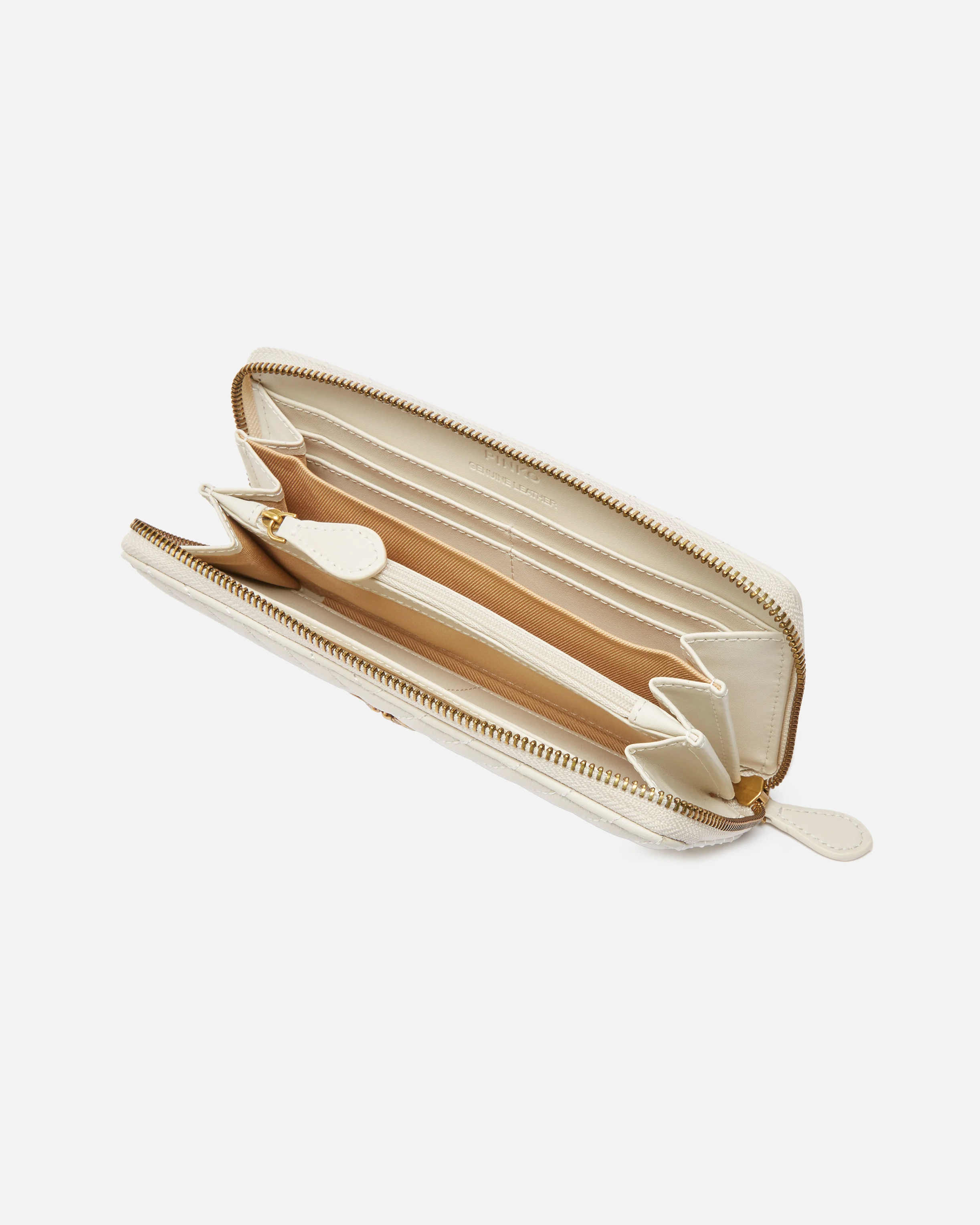 Portefeuille à contour zippé | Blanc