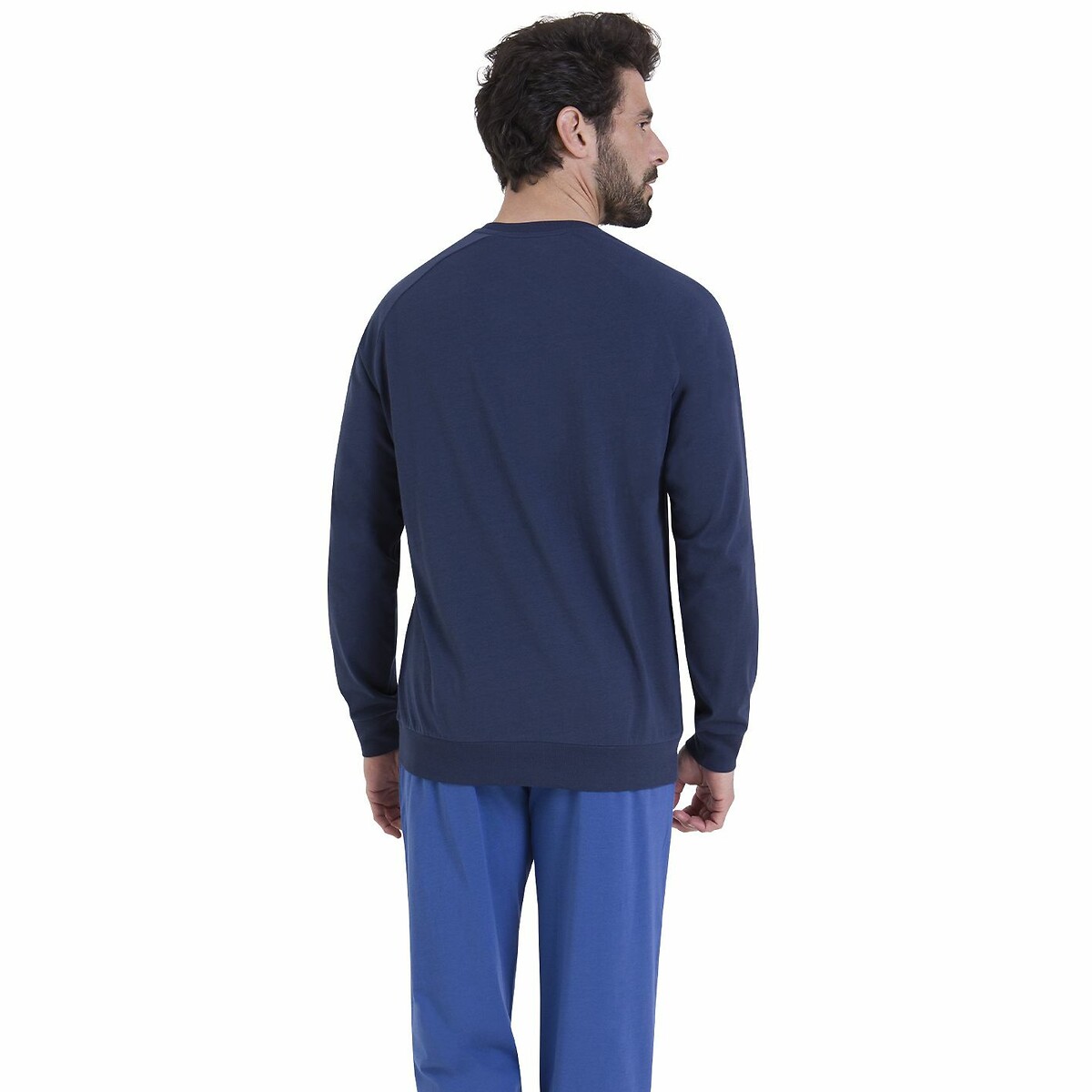 ATHENA<br>Pijama comprido de algodão, estampa na frente