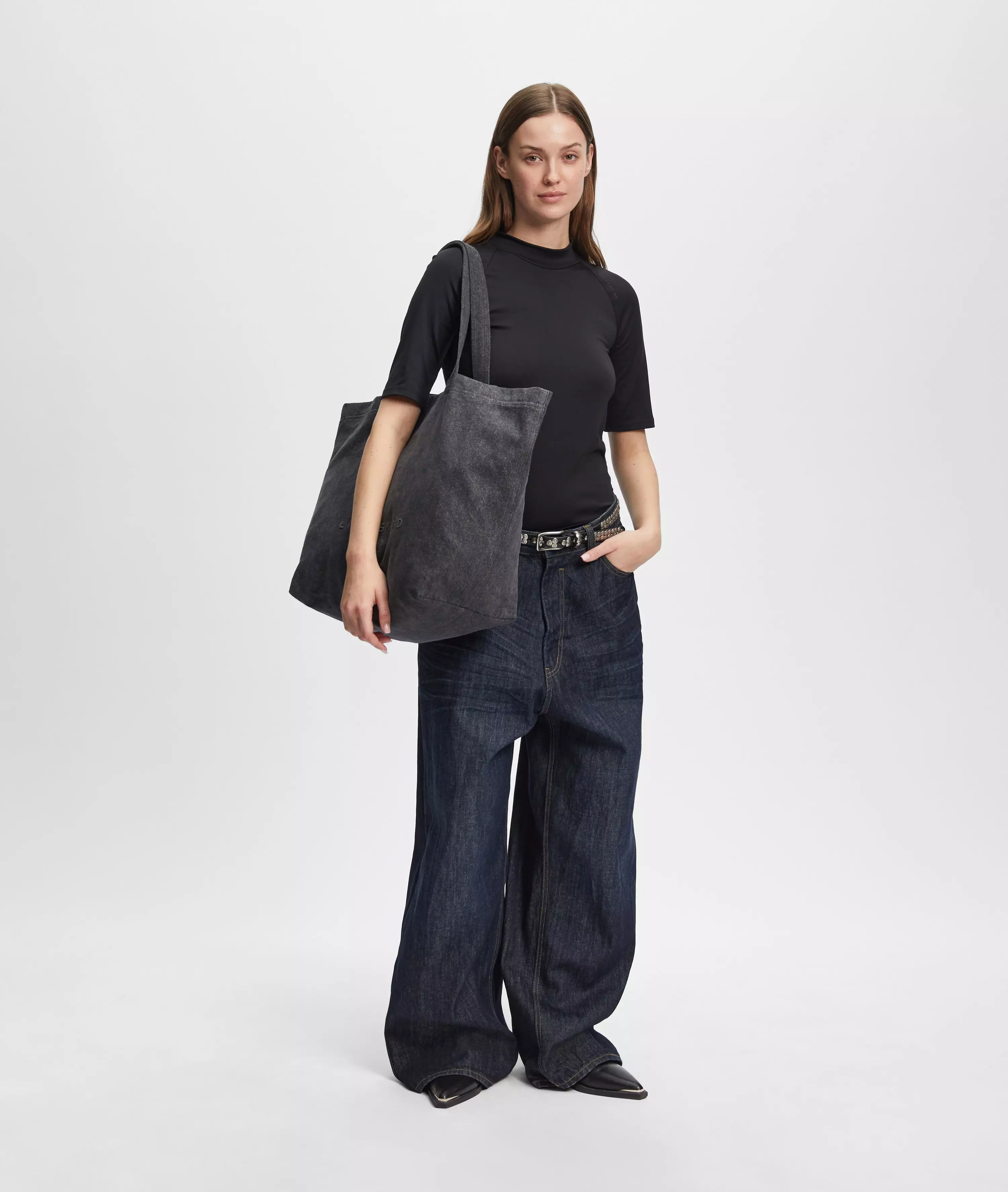 Denim Shopper XL Large denim shopper