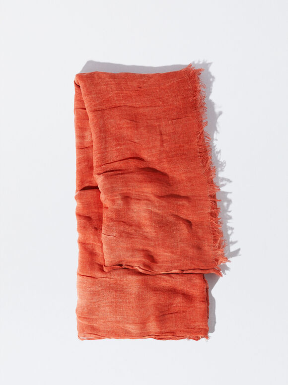 Pashmina sem dobra - Laranja