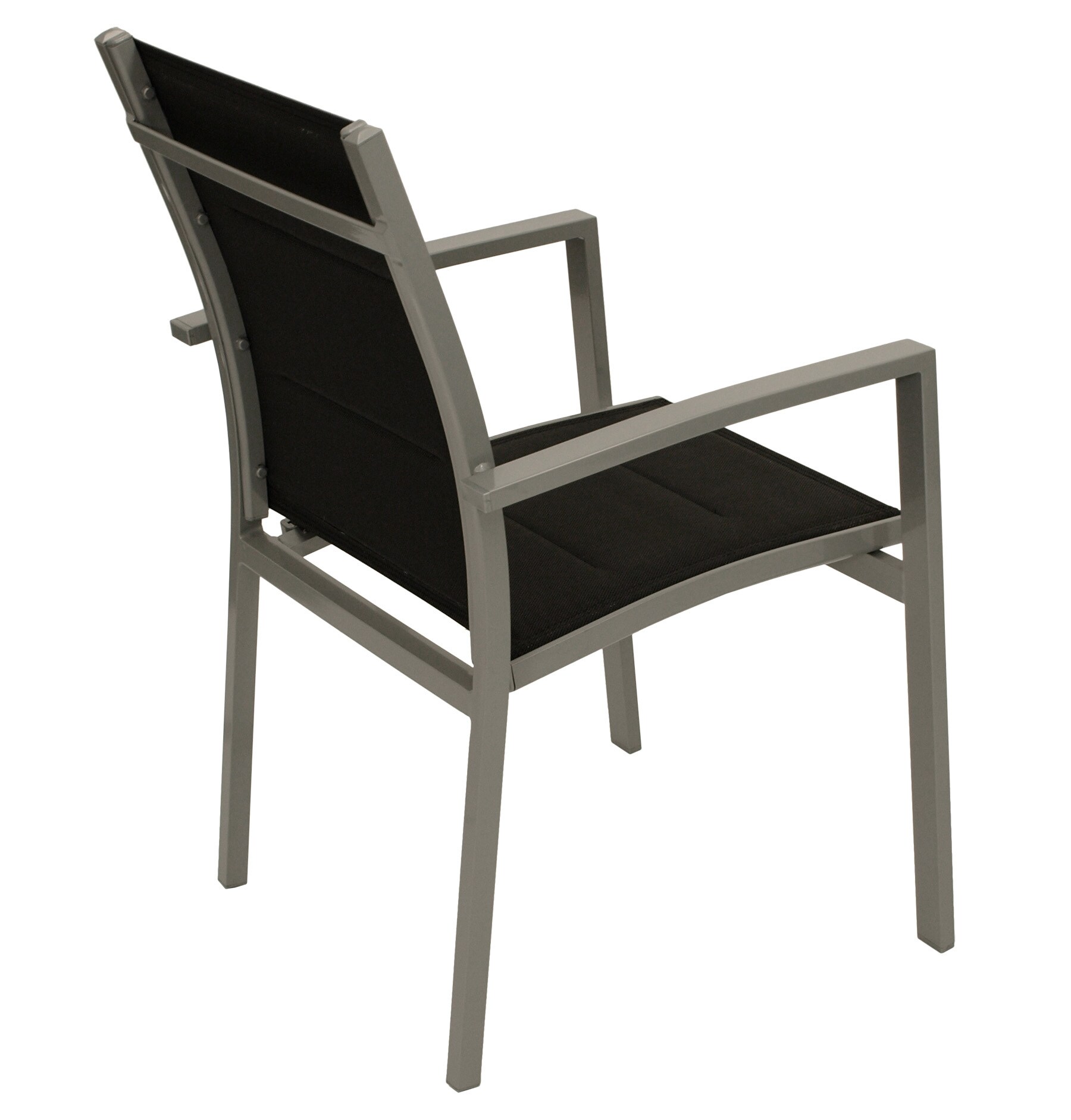 DEGAMO Garnitur MARINA 9-teilig, Aluminium und Kunstgewebe schwarz
