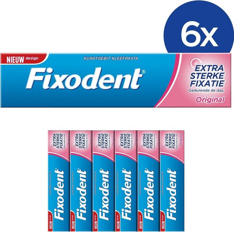 Fixodent Complete Original - Voordeelverpakking 6 Stuks - Kleefpasta