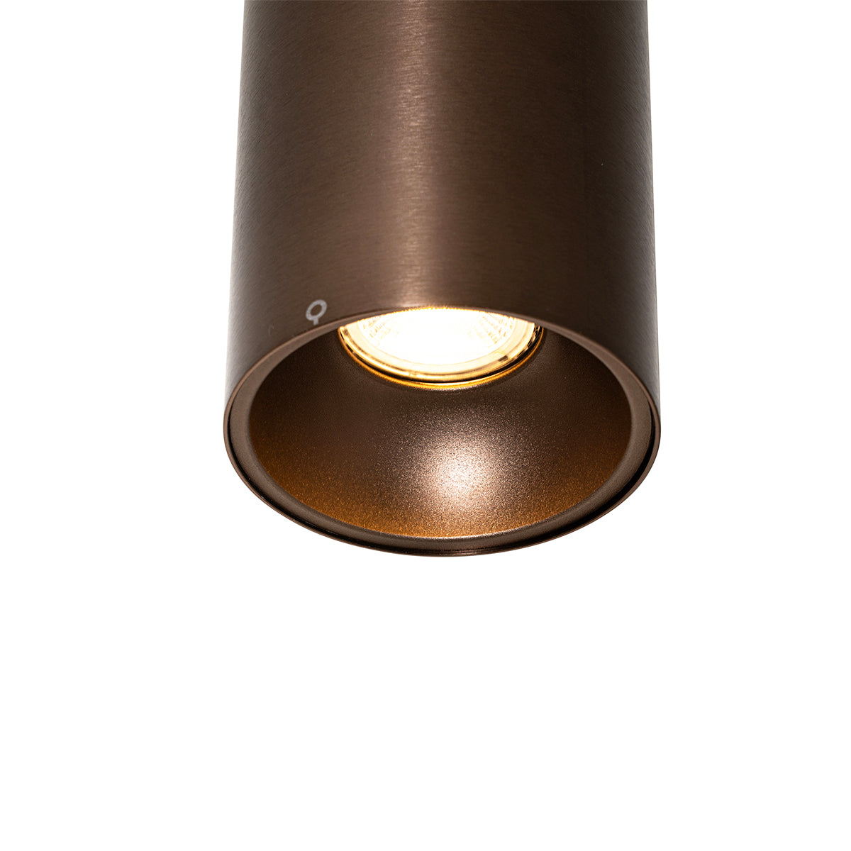 QAZQA Moderne opbouwspot donkerbrons GU10 50mm - Deep