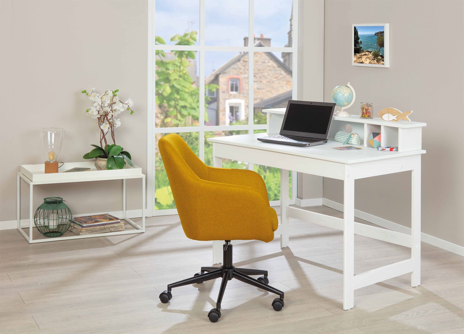 Schreibtisch LIO 110 x 69 cm Weiß