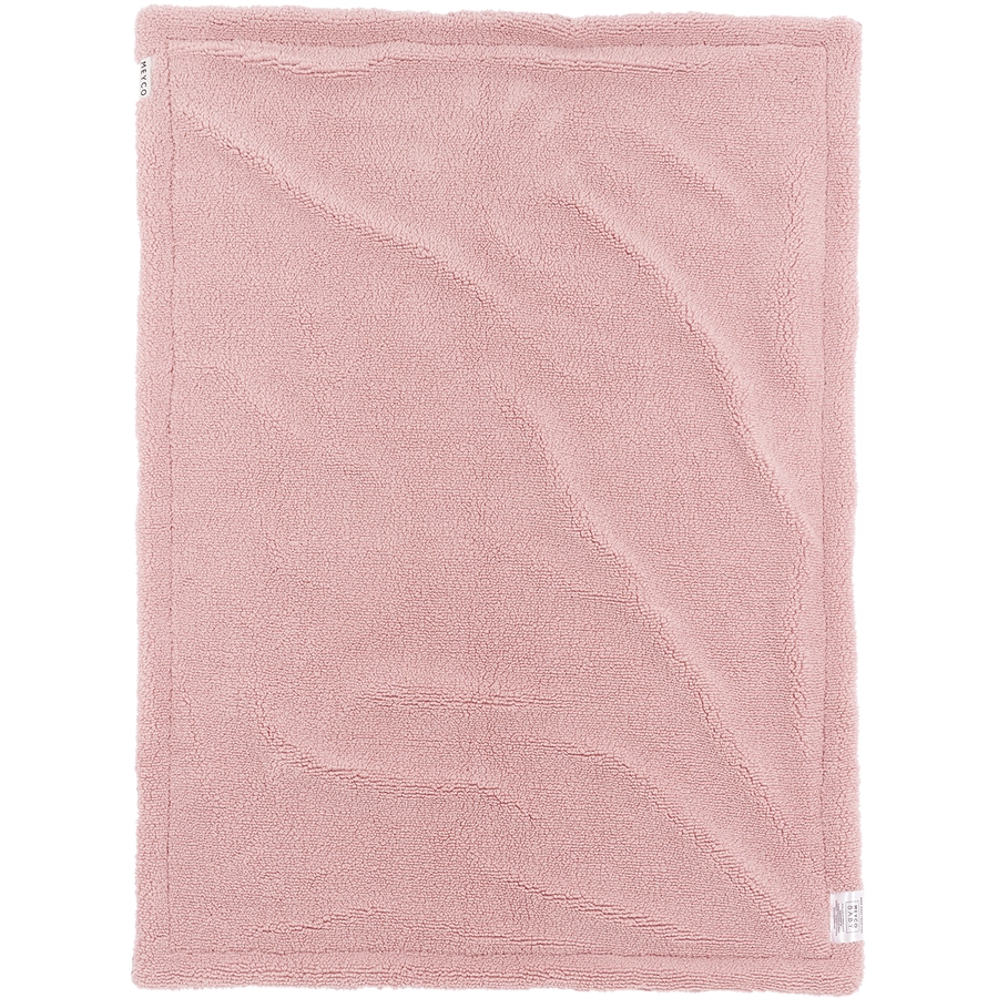 MEYCO Babydecke Waffel Teddy - Old Pink
