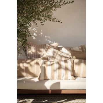 Sierkussen streep beige - l55xb35xh10cm