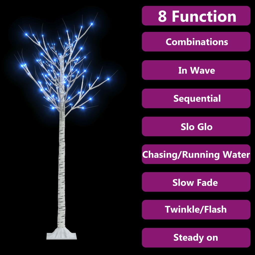 Sapin de noël 140 led bleues saule 1,5 m int/ext