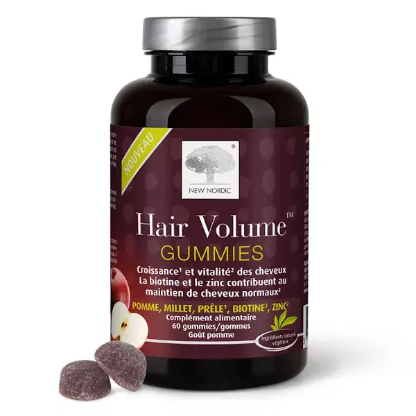Gomas New Nordic para Volume Capilar 60 unidades