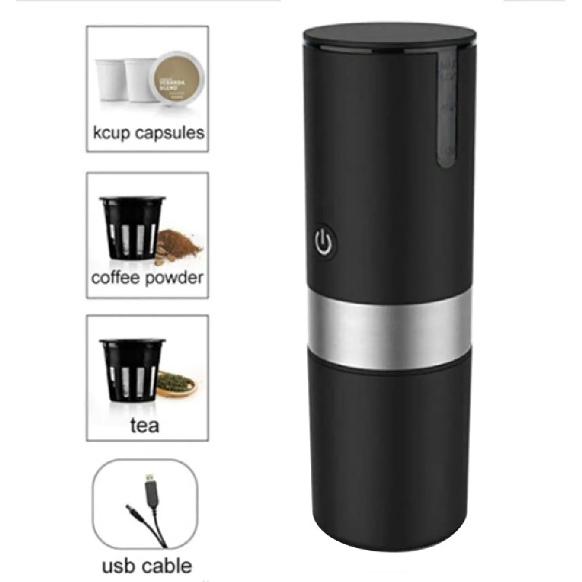 Cafetière à capsules Universal - Noir