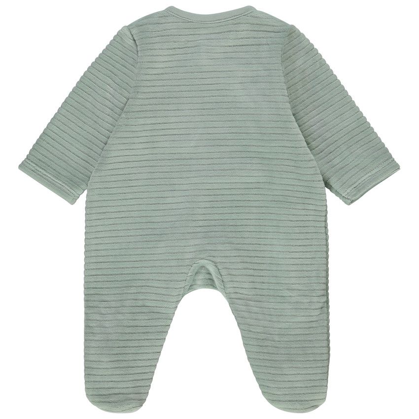 Dors-bien en velours patch éléphant pour bébé garçon - Vert