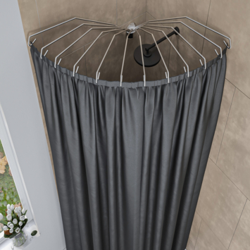 Sealskin Douchegordijnstang Umbrella Aluminium