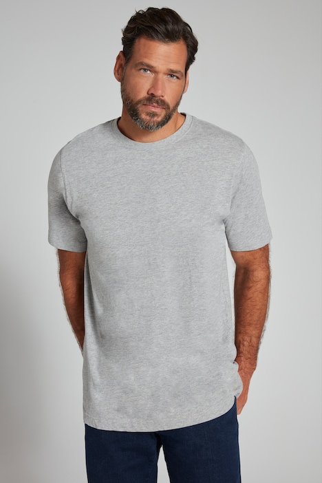 T-Shirt, Basic, Rundhals, gekämmte Baumwolle, bis 8XL