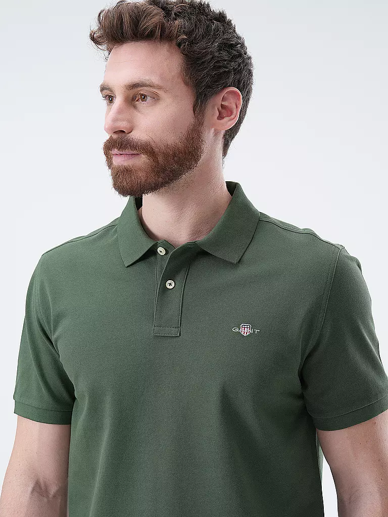 GANT Poloshirt Regular Fit dunkelgrün