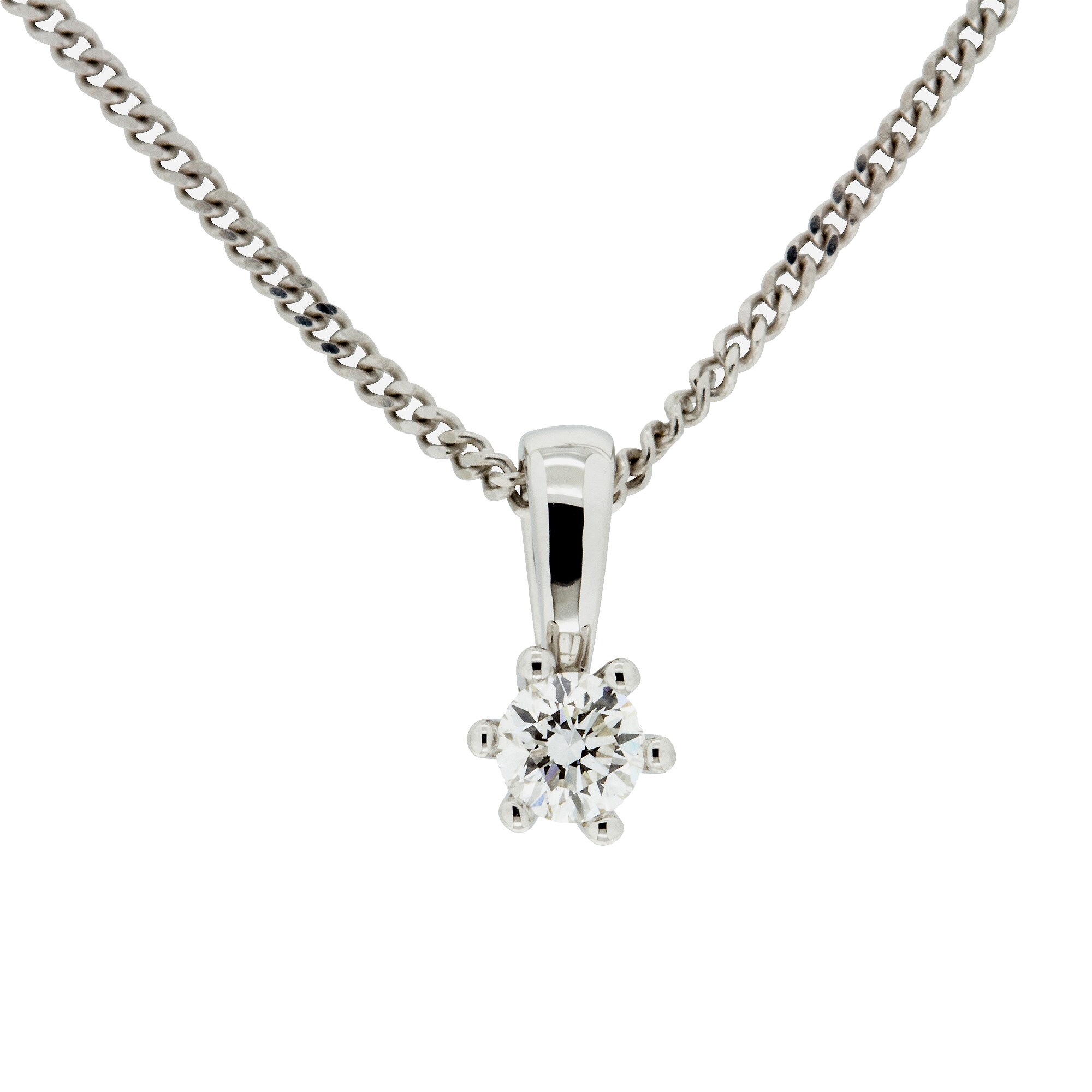 Orolino Halskette Gold 585 mit natürlichem Brillant 0,20ct.