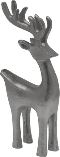Rentier stehend 22cm silber