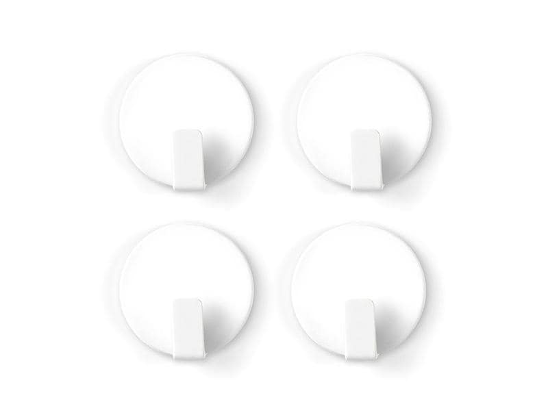 Trendform Hakenmagnet Solid 4er Set, Weiss Starker Magnet mit Haken