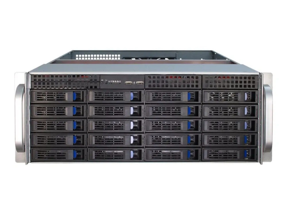 Inter-Tech IPC 4U-4420 - Rack-monterbar - 4U - SSI EEB - ingen strømforsyning (ATX) - USB