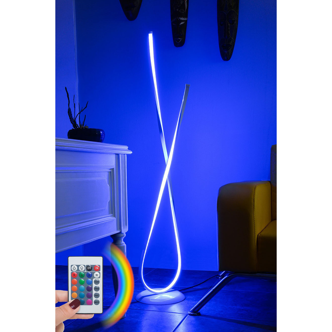 Sheen Lampadaire Van Gogh multicolore - 25x25x120 cm
