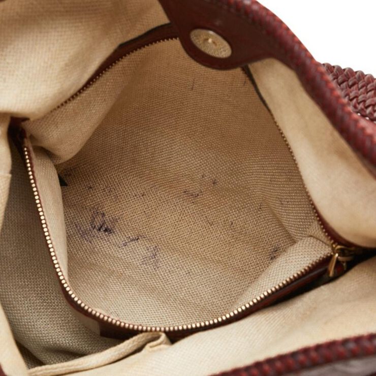 Gucci Vintage Gucci Shoulder Bag Burgundy