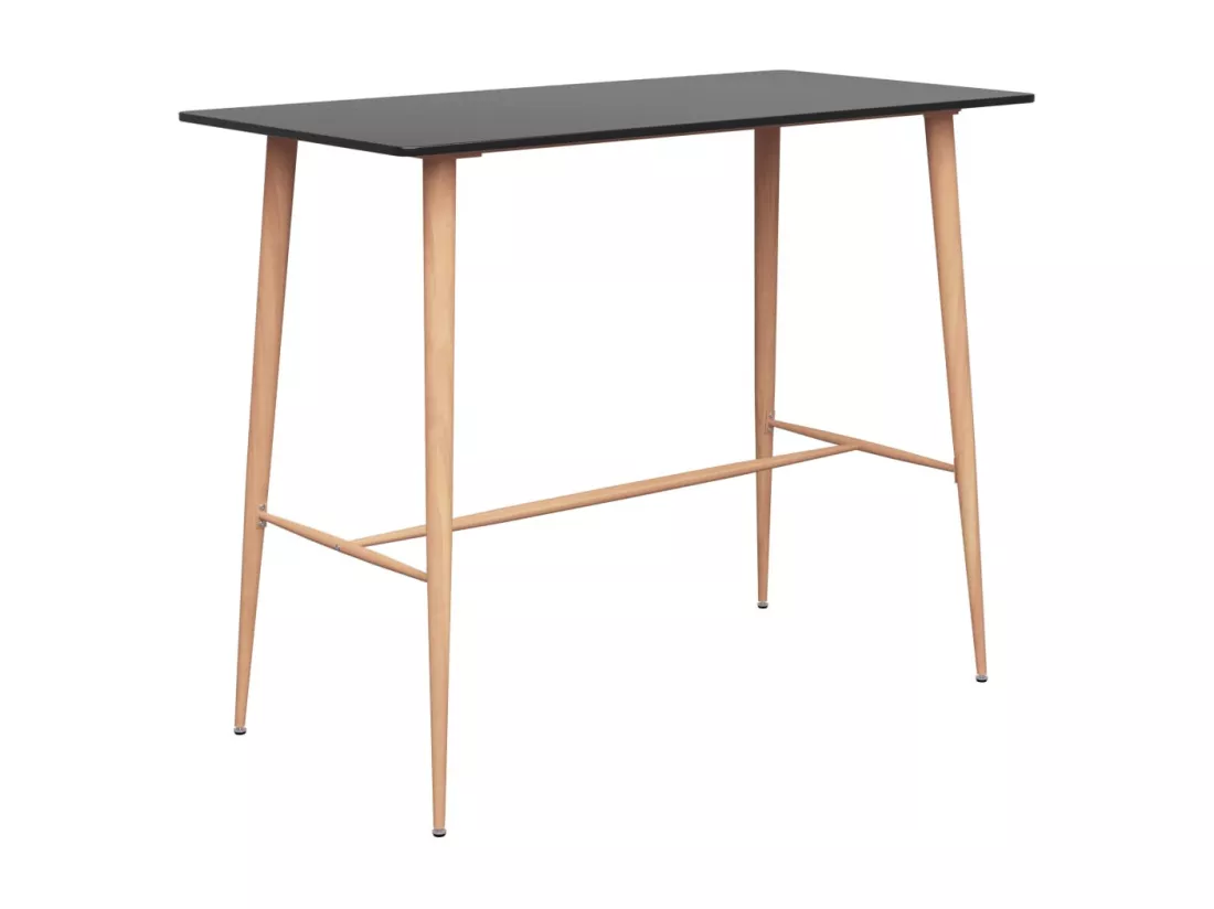 Table de bar Noir 120x60x105 cm