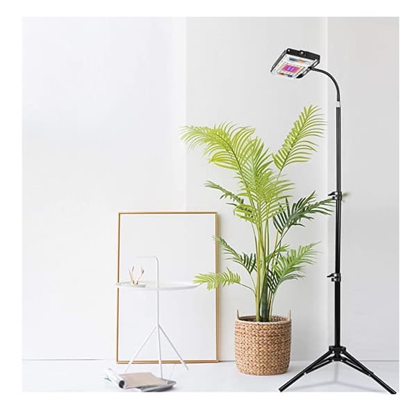 INF Plantebelysning med nedtelling og dimmer 1,6 m Sort