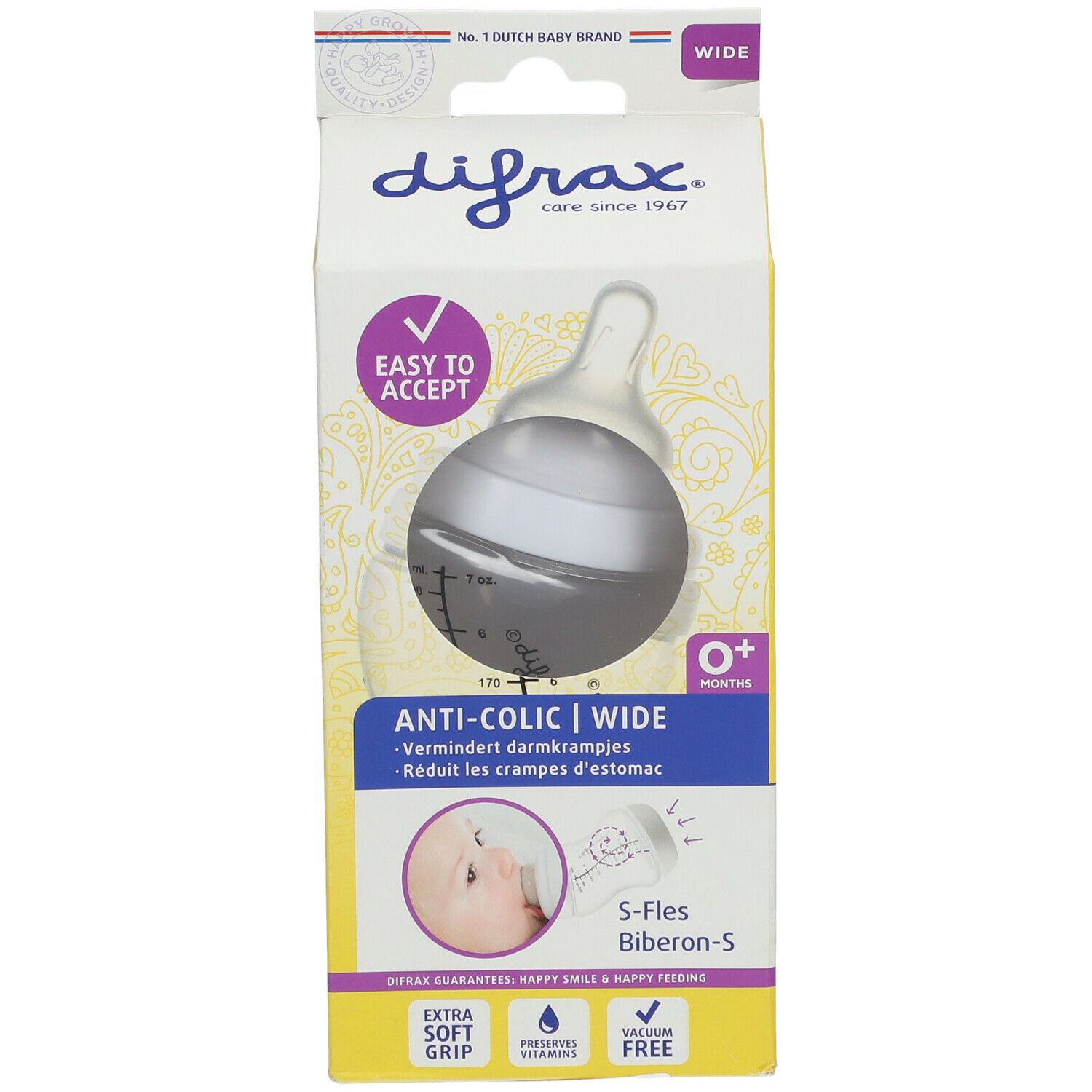 difrax® Flasche S Anti-Kolik