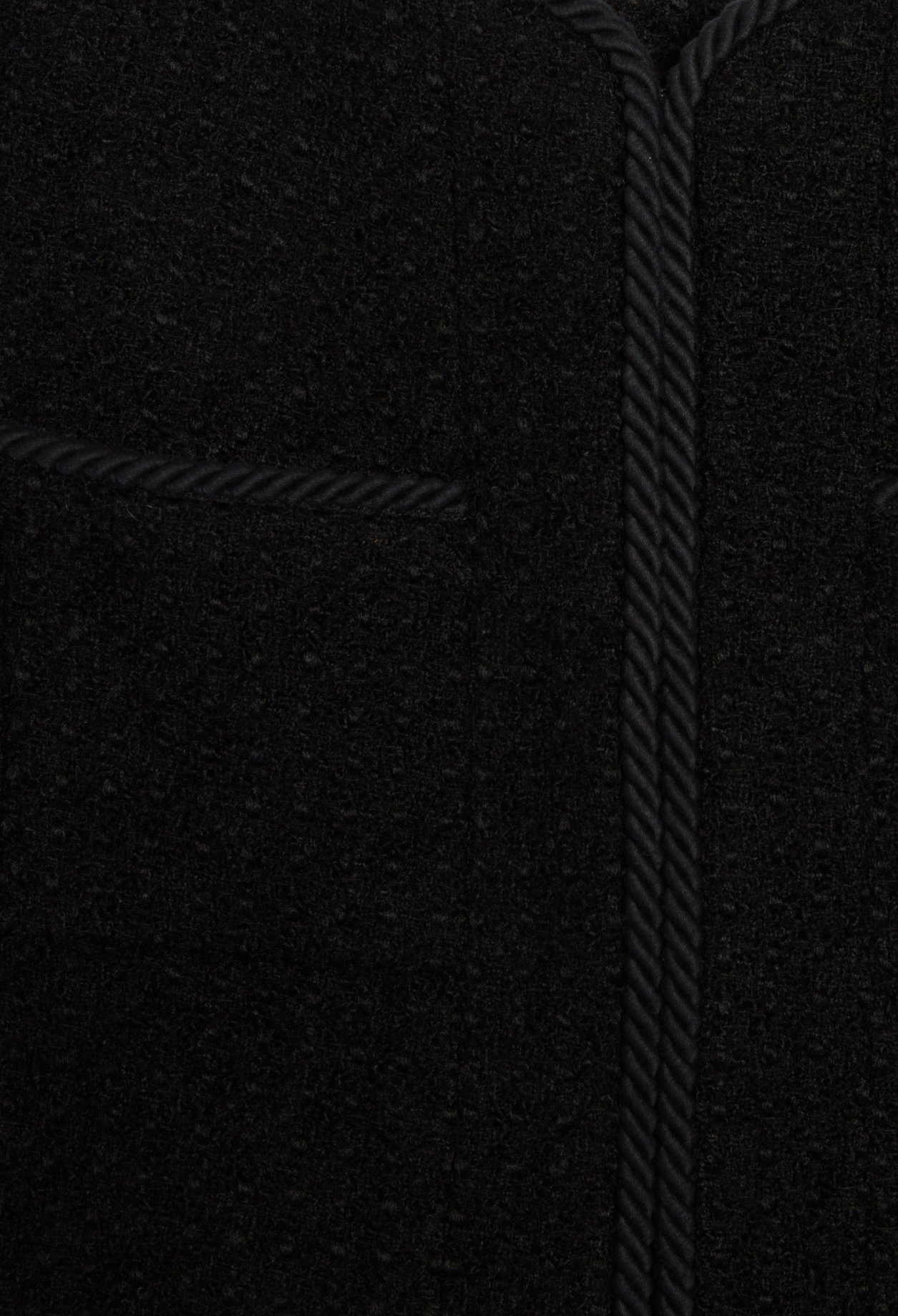 Veste courte tweed noire