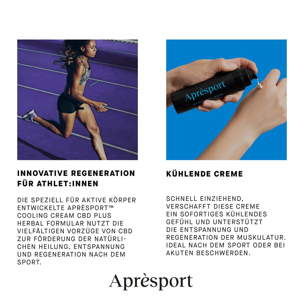 Aprèsport™ Cooling Cream CBD plus Herbal Formular