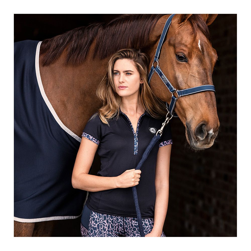 Horseware AMIGO - Licol navy/silver
