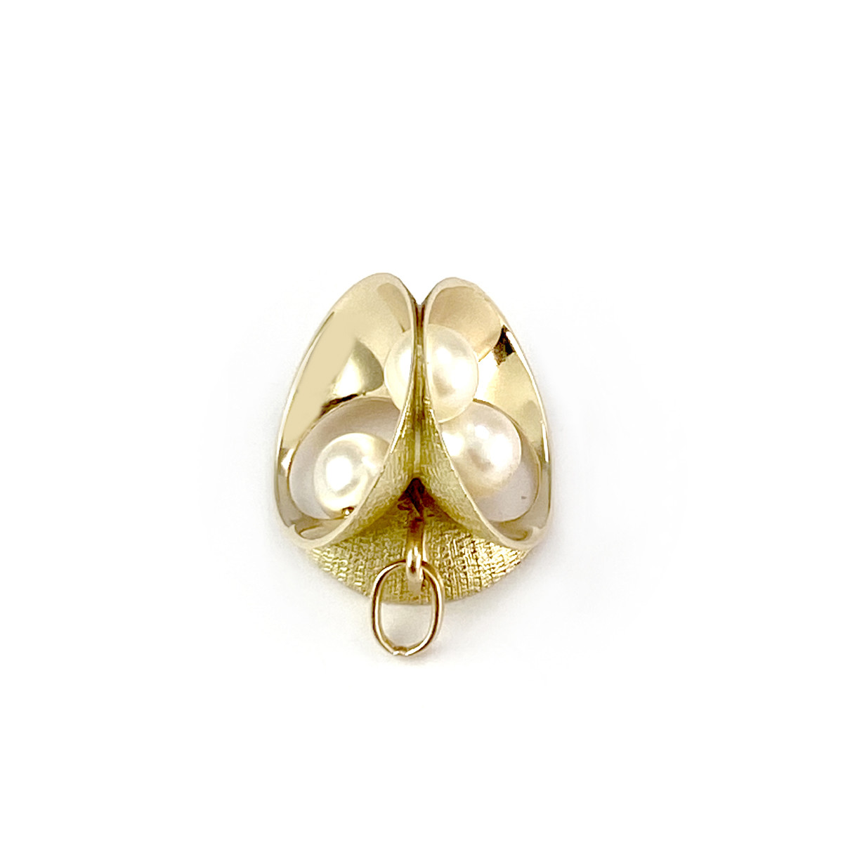 Pendentif d'occasion or 750 jaune perles de culture
