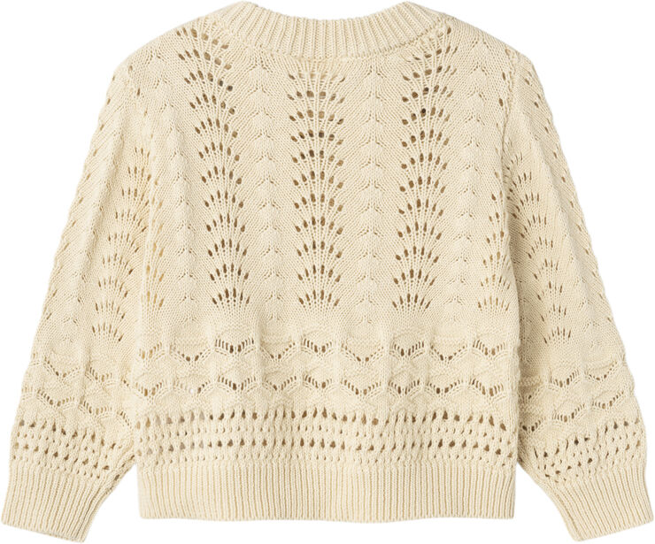 Lil' Atelier NMFLALE LS KNIT LIL Bleached sand