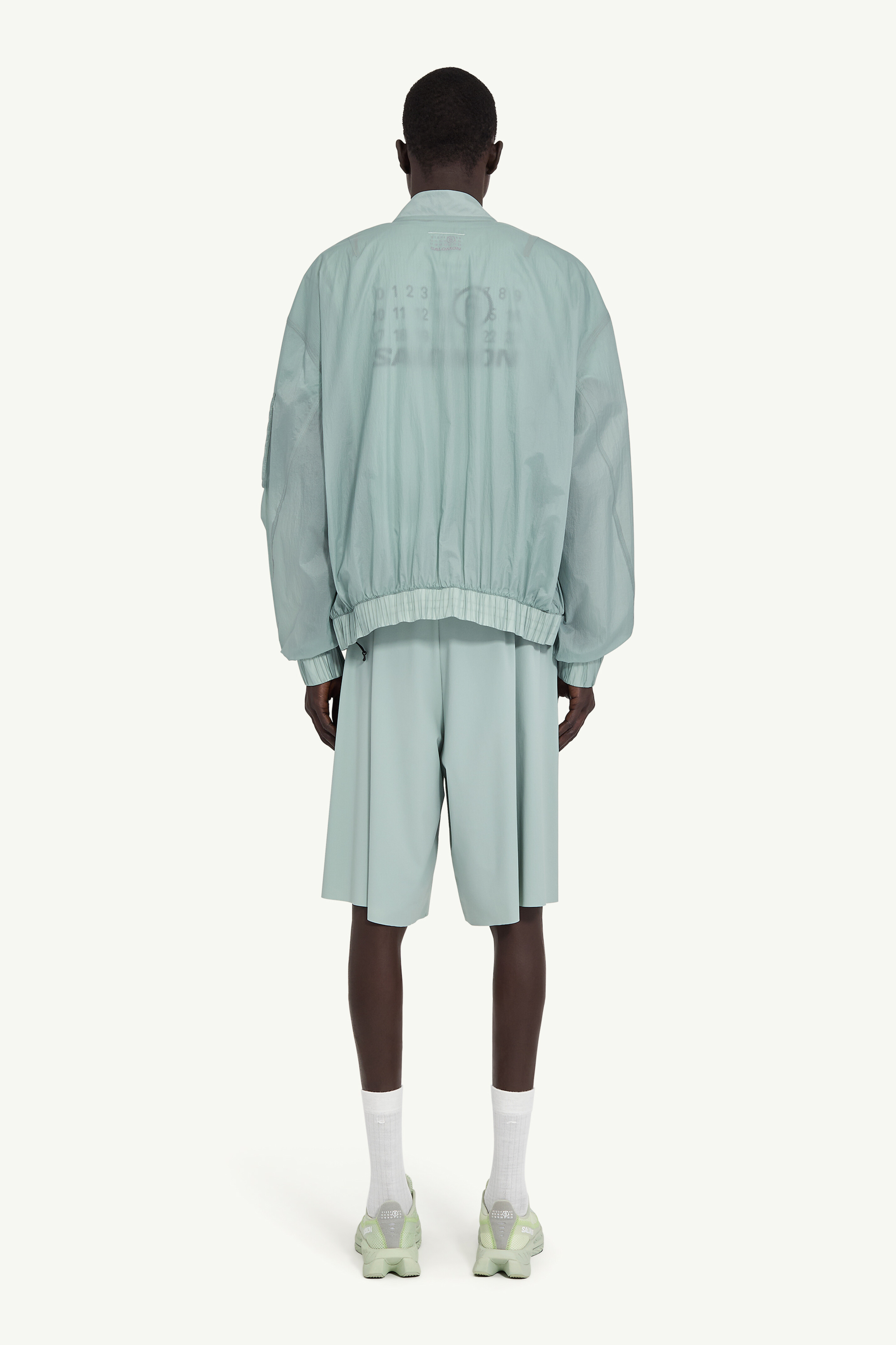 Blue Elasticated Jacket MM6 x Salomon | MM6 Bleu clair