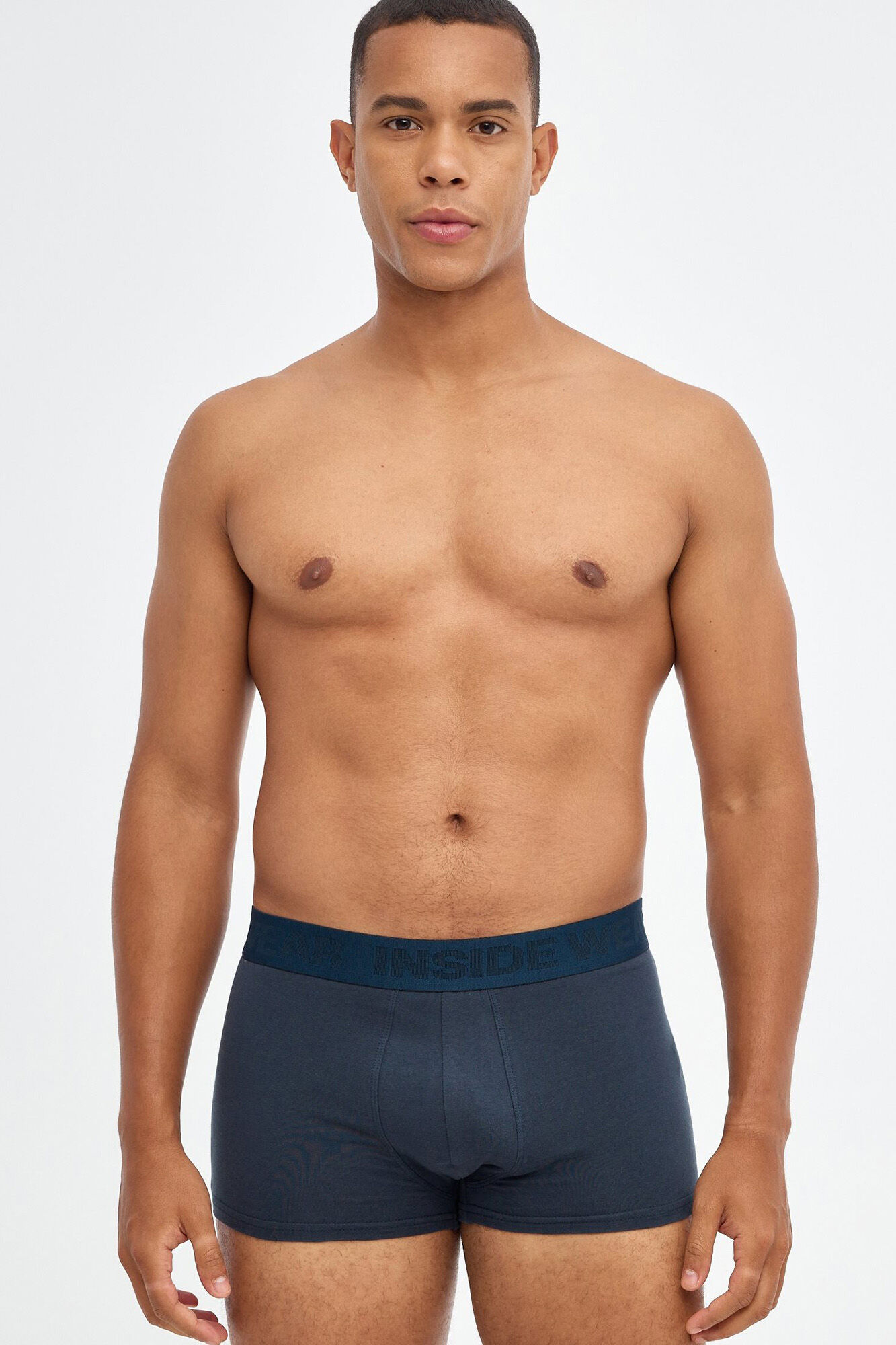 Cuecas Boxer Lisas - Pacote com 3 unidades