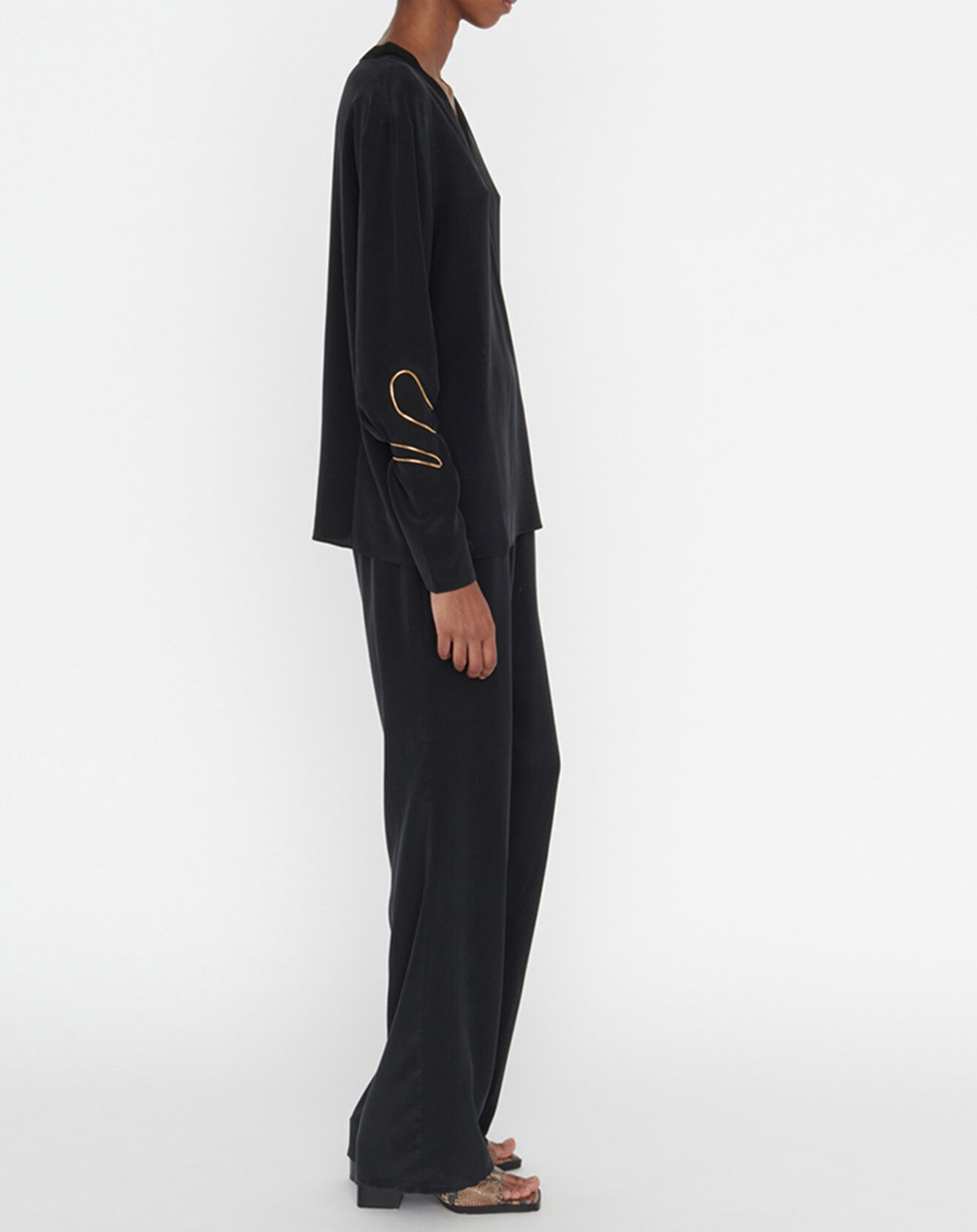 Zapa Blouse 100% Soie Teodore noire