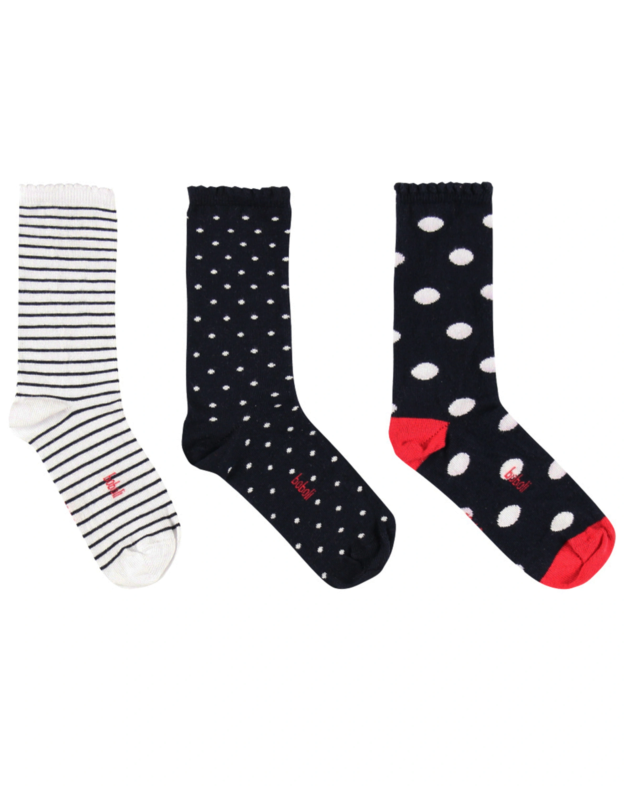 Socken MIX IT UP – BIG DOTS 3er Pack in marine